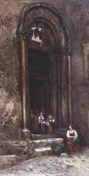La Porta Laterale della Chiesa di Santa Giuliana ad Aquila degli Abruzzi